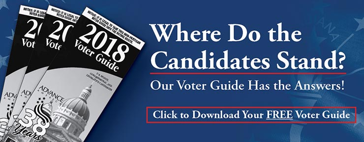 Where To the Candidates Stand? Our Voter Guide Has the Answers! Click to Download Your FREE Voter Guide